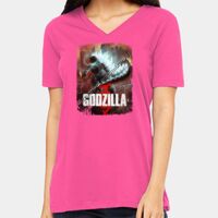 BELLA + CANVAS Ladies Relaxed Jersey V-Neck Tee Thumbnail