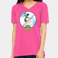 BELLA + CANVAS Ladies Relaxed Jersey V-Neck Tee Thumbnail