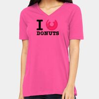 BELLA + CANVAS Ladies Relaxed Jersey V-Neck Tee Thumbnail