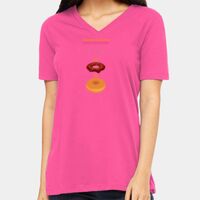 BELLA + CANVAS Ladies Relaxed Jersey V-Neck Tee Thumbnail