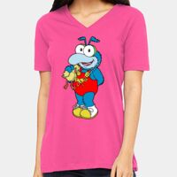 BELLA + CANVAS Ladies Relaxed Jersey V-Neck Tee Thumbnail