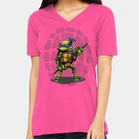 BELLA + CANVAS Ladies Relaxed Jersey V-Neck Tee Thumbnail