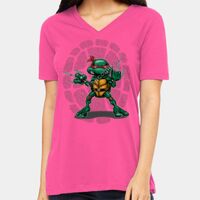 BELLA + CANVAS Ladies Relaxed Jersey V-Neck Tee Thumbnail