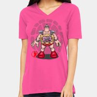 BELLA + CANVAS Ladies Relaxed Jersey V-Neck Tee Thumbnail