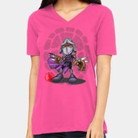 BELLA + CANVAS Ladies Relaxed Jersey V-Neck Tee Thumbnail