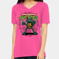 BELLA + CANVAS Ladies Relaxed Jersey V-Neck Tee Thumbnail