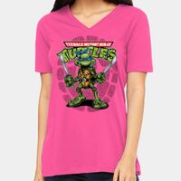 BELLA + CANVAS Ladies Relaxed Jersey V-Neck Tee Thumbnail