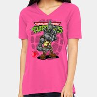BELLA + CANVAS Ladies Relaxed Jersey V-Neck Tee Thumbnail