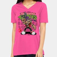 BELLA + CANVAS Ladies Relaxed Jersey V-Neck Tee Thumbnail