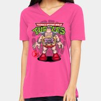 BELLA + CANVAS Ladies Relaxed Jersey V-Neck Tee Thumbnail