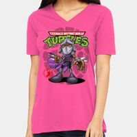BELLA + CANVAS Ladies Relaxed Jersey V-Neck Tee Thumbnail