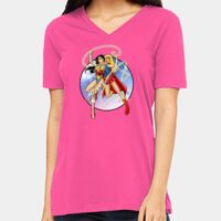BELLA + CANVAS Ladies Relaxed Jersey V-Neck Tee Thumbnail