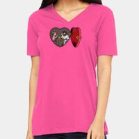 BELLA + CANVAS Ladies Relaxed Jersey V-Neck Tee Thumbnail