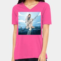 BELLA + CANVAS Ladies Relaxed Jersey V-Neck Tee Thumbnail