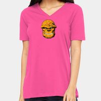 BELLA + CANVAS Ladies Relaxed Jersey V-Neck Tee Thumbnail