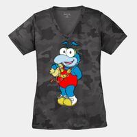 Ladies CamoHex V Neck Tee Thumbnail