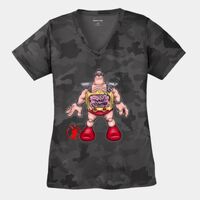 Ladies CamoHex V Neck Tee Thumbnail