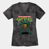 Ladies CamoHex V Neck Tee Thumbnail