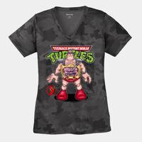 Ladies CamoHex V Neck Tee Thumbnail