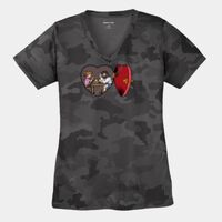 Ladies CamoHex V Neck Tee Thumbnail