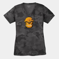 Ladies CamoHex V Neck Tee Thumbnail